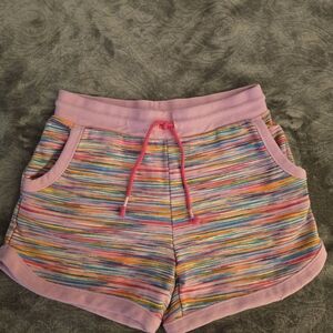 Lands' End Multicolor Striped Athletic Shorts